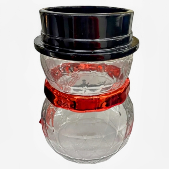 NEW Bath and Body Works Faceted Snowman Single Wick Candle Holder - Picture 3 of 6